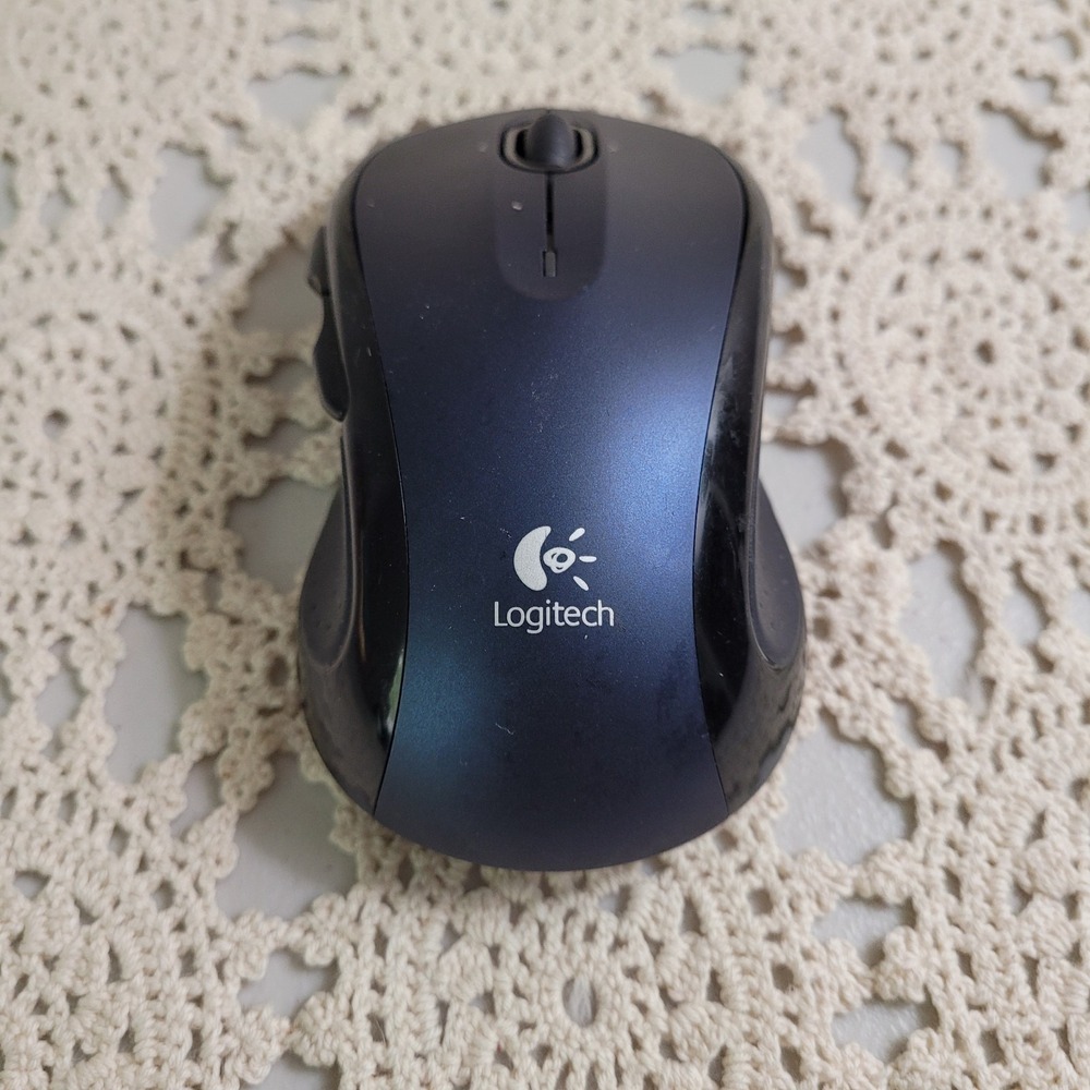 Logitech M510 Wireless Computer Mouse with USB Unifying Receiver Dark Blue‎
